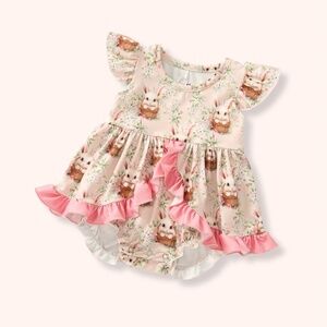 Pete + Lucy Cottontail Cutie Girl Infant Romper